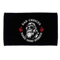 Monkey Bad Choices Make Good Stories Microfiber Hand Towel