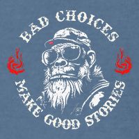 Monkey Bad Choices Make Good Stories Garment-Dyed Sweatshirt