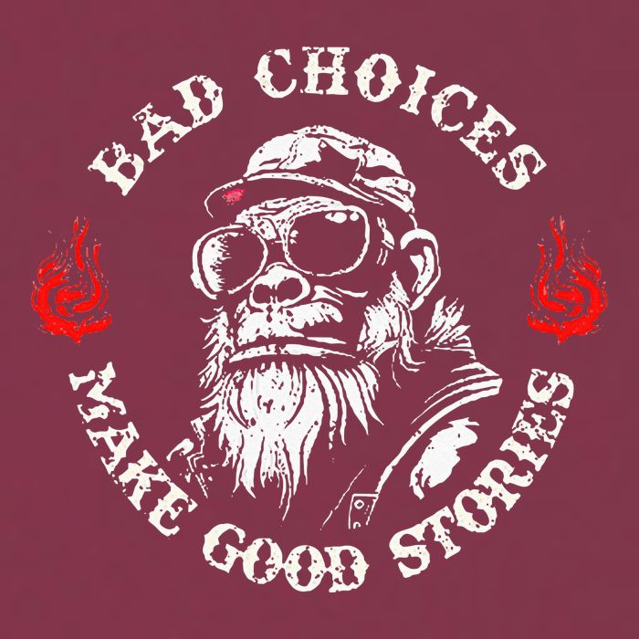 Monkey Bad Choices Make Good Stories 16oz Travel Tumbler