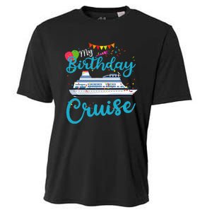 My Birthday Cruise Ship Vacation Party Cruising Anniversary Cooling Performance Crew T-Shirt