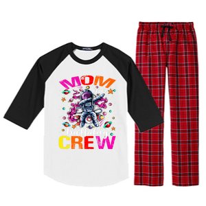 Mom Birthday Crew Astronaut Space Planets Gift Raglan Sleeve Pajama Set