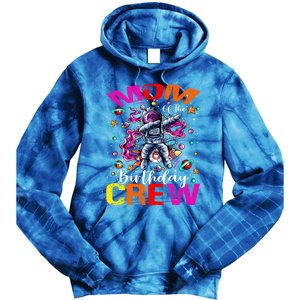 Mom Birthday Crew Astronaut Space Planets Gift Tie Dye Hoodie