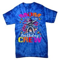 Mom Birthday Crew Astronaut Space Planets Gift Tie-Dye T-Shirt