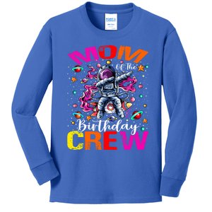 Mom Birthday Crew Astronaut Space Planets Gift Kids Long Sleeve Shirt