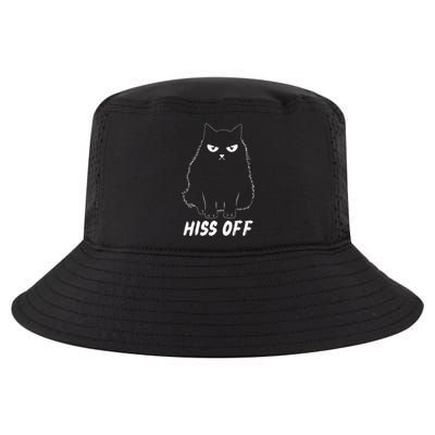 Meow Black Cat Hiss Off Funny Cool Comfort Performance Bucket Hat