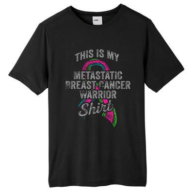 Metastatic Breast Cancer Awareness Warrior Tall Fusion ChromaSoft Performance T-Shirt