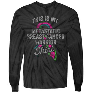 Metastatic Breast Cancer Awareness Warrior Tie-Dye Long Sleeve Shirt