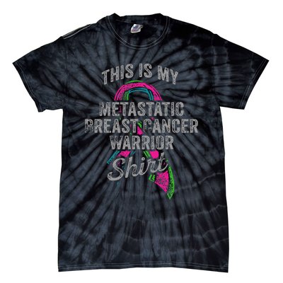 Metastatic Breast Cancer Awareness Warrior Tie-Dye T-Shirt