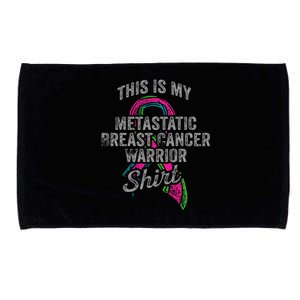 Metastatic Breast Cancer Awareness Warrior Microfiber Hand Towel