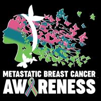 Metastatic Breast Cancer Awareness Butterflies Baby Bodysuit