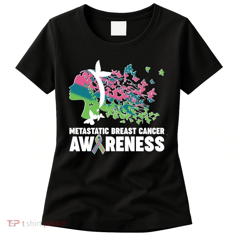 Metastatic Breast Cancer Awareness Butterflies Women's T-Shirt