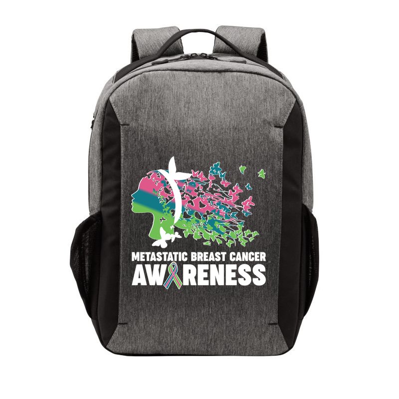 Metastatic Breast Cancer Awareness Butterflies Vector Backpack
