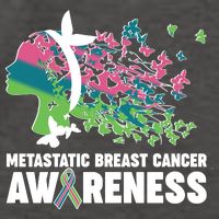 Metastatic Breast Cancer Awareness Butterflies Vector Backpack