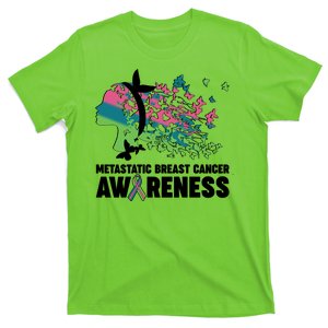 Metastatic Breast Cancer Awareness Butterflies T-Shirt