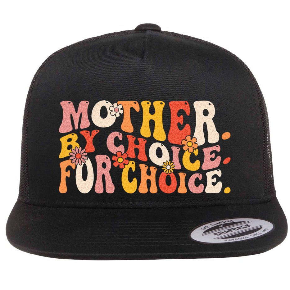 Mother By Choice For Choice Pro Choice Feminist Rights Flat Bill Trucker Hat