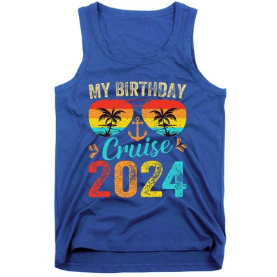 My Birthday Cruise 2024 Party Cruise Birthday Vacation  Tank Top