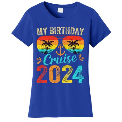 My Birthday Cruise 2024 Party Cruise Birthday Vacation  Women's T-Shirt