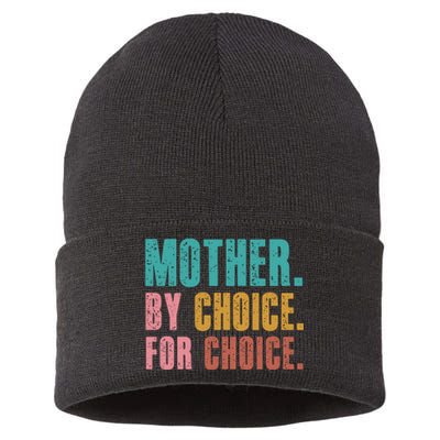 Mother By Choice For Choice Pro Choice Feminist Rights Sustainable Knit Beanie