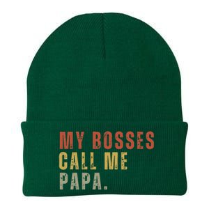 My Boss Calls Me Papa Knit Cap Winter Beanie