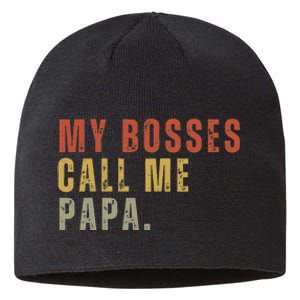 My Boss Calls Me Papa Sustainable Beanie