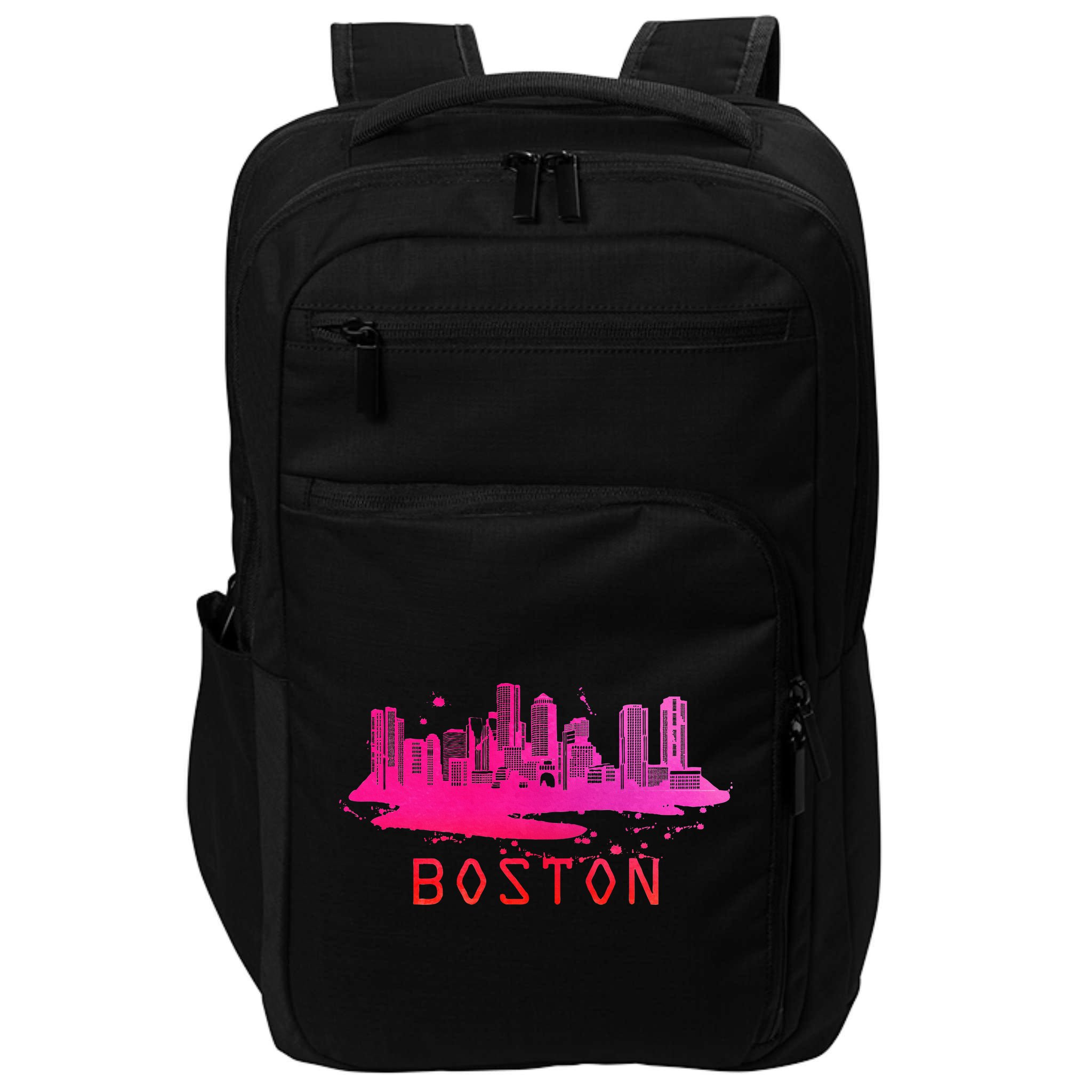Modern Boston Cityscape Boston Massachusetts Skyline Impact Tech Backpack