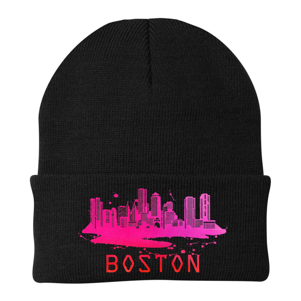 Modern Boston Cityscape Boston Massachusetts Skyline Beanie