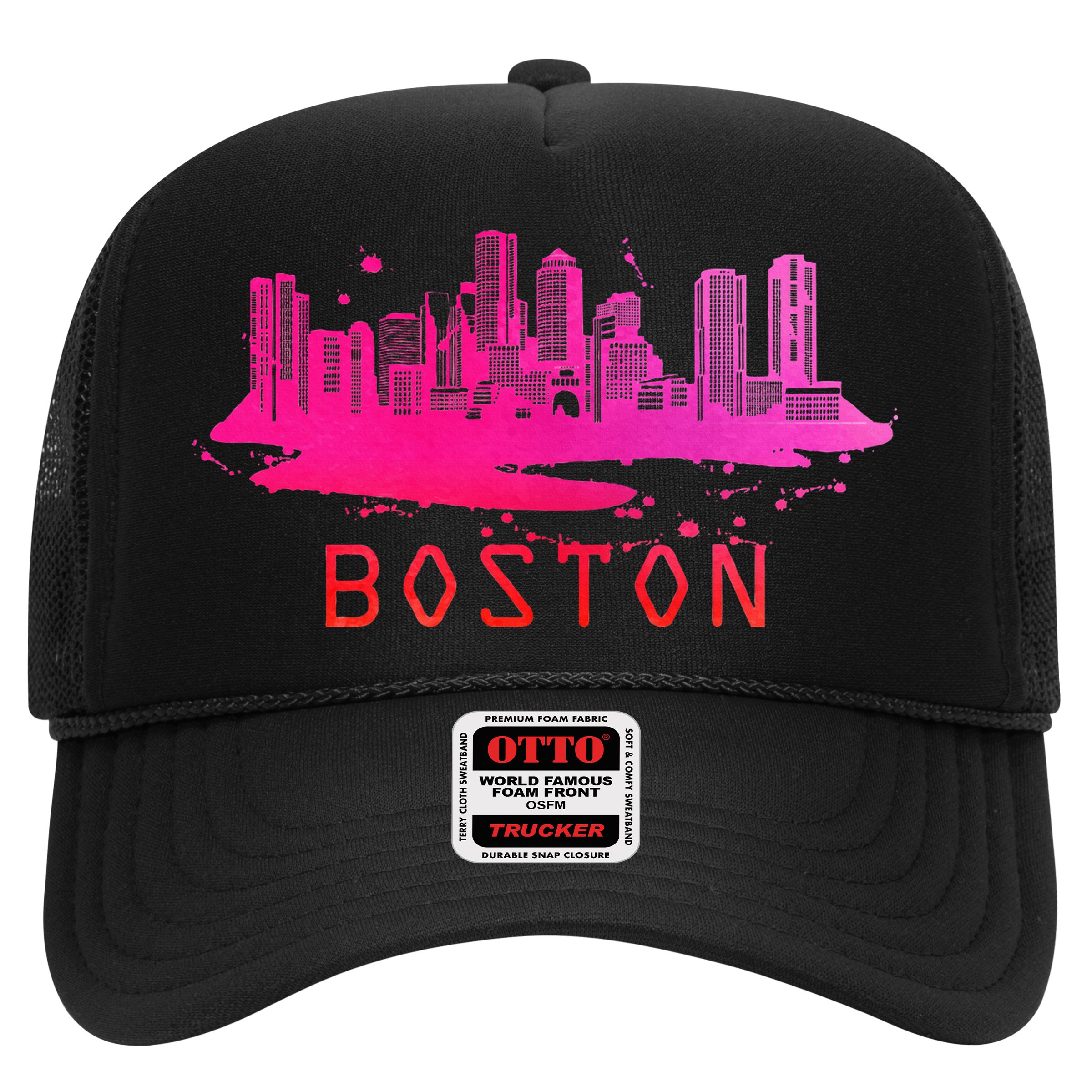 Modern Boston Cityscape Boston Massachusetts Skyline Hat