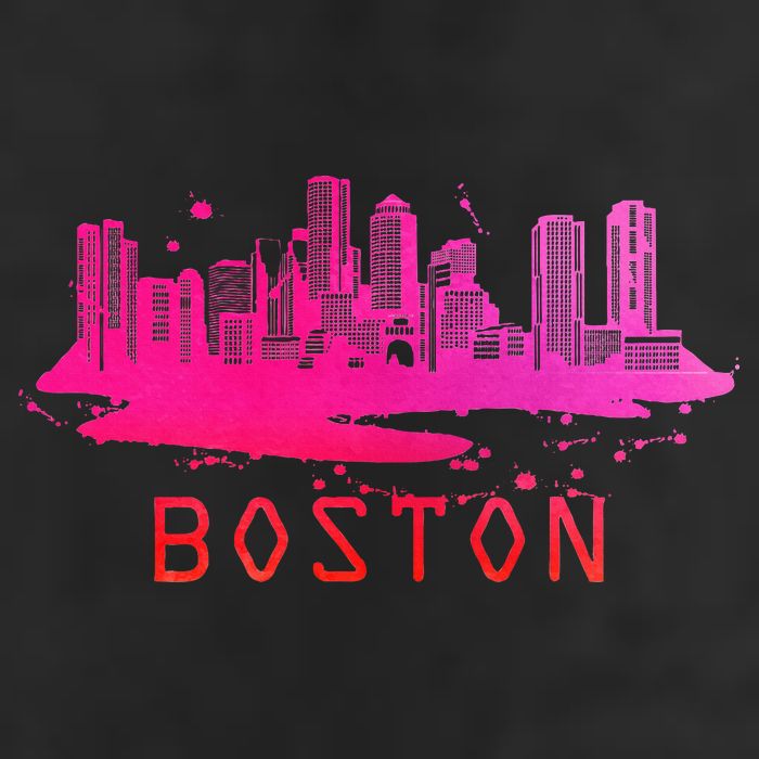 Modern Boston Cityscape Boston Massachusetts Skyline Hat