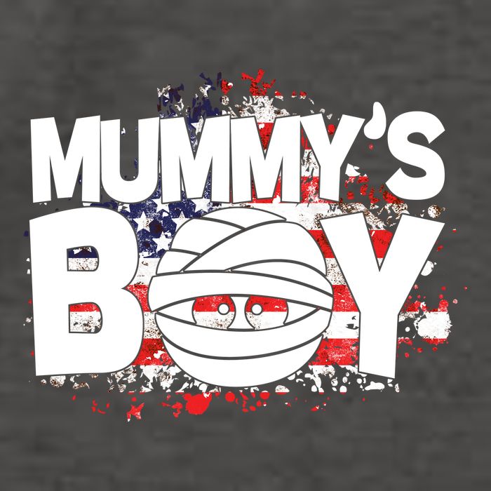Mummys Boy Cute American Flag Vector Backpack
