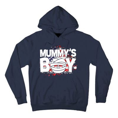 Mummys Boy Cute American Flag Tall Hoodie