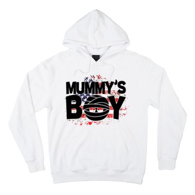 Mummys Boy Cute American Flag Hoodie