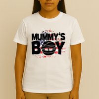Mummys Boy Cute American Flag T-Shirt