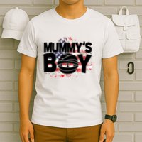 Mummys Boy Cute American Flag T-Shirt
