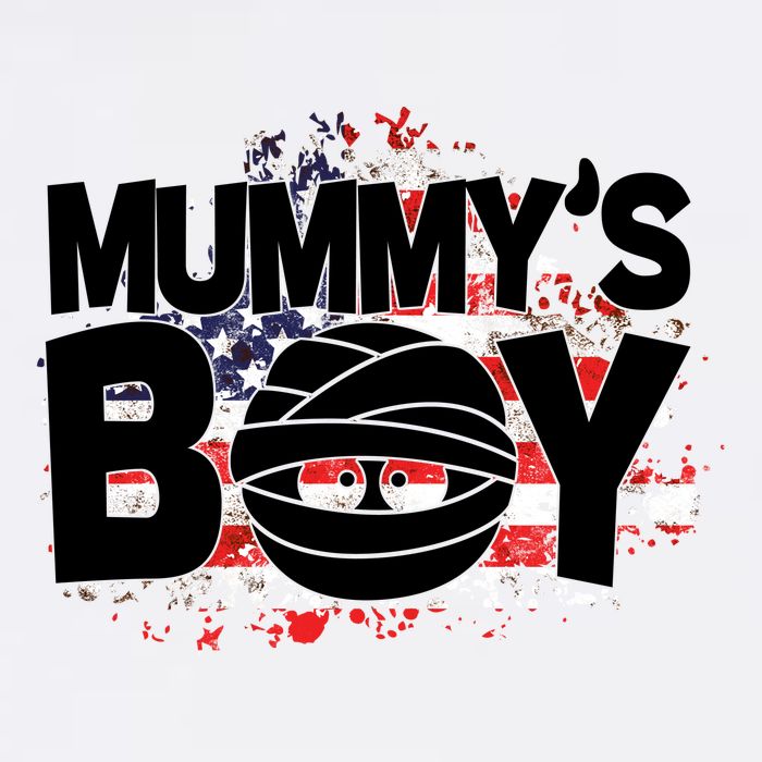 Mummys Boy Cute American Flag T-Shirt
