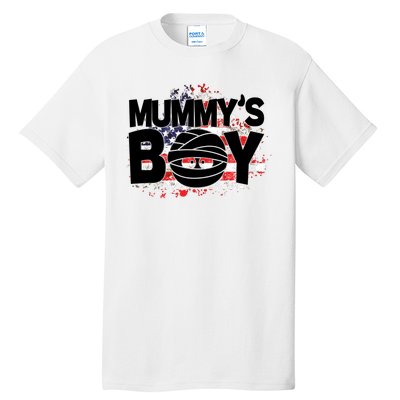 Mummys Boy Cute American Flag Tall T-Shirt