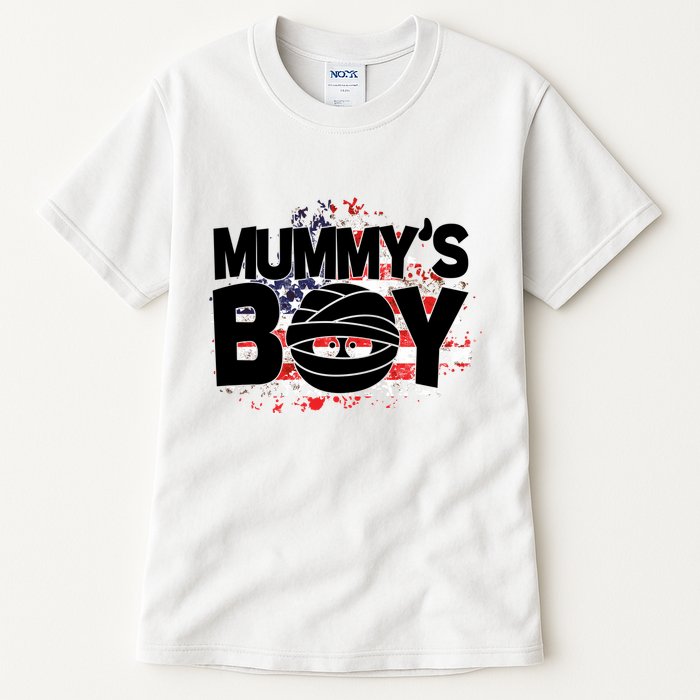 Mummys Boy Cute American Flag Tall T-Shirt