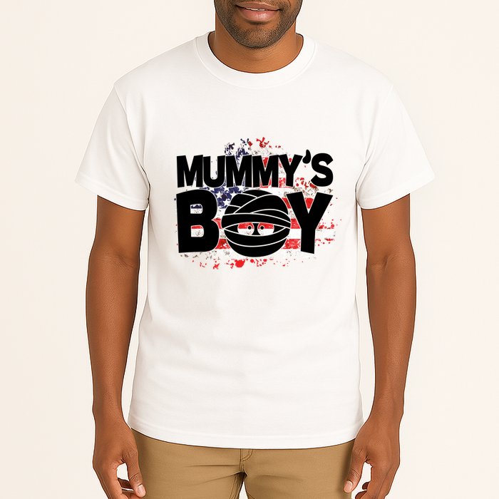 Mummys Boy Cute American Flag Tall T-Shirt