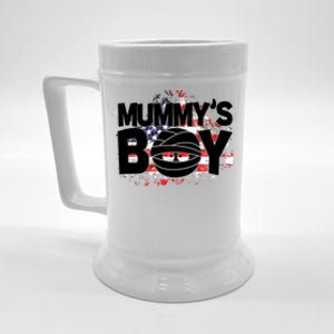 Mummys Boy Cute American Flag Beer Stein