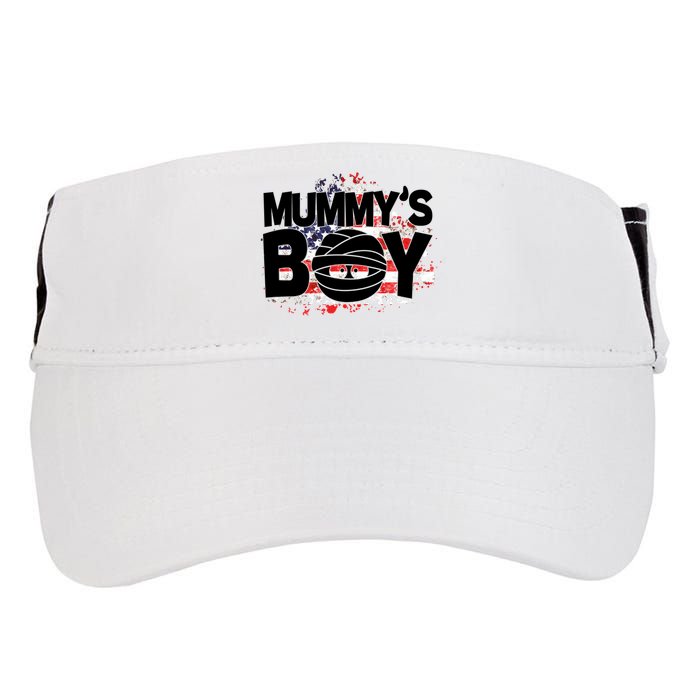 Mummys Boy Cute American Flag Adult Drive Performance Visor