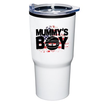 Mummys Boy Cute American Flag Tumbler