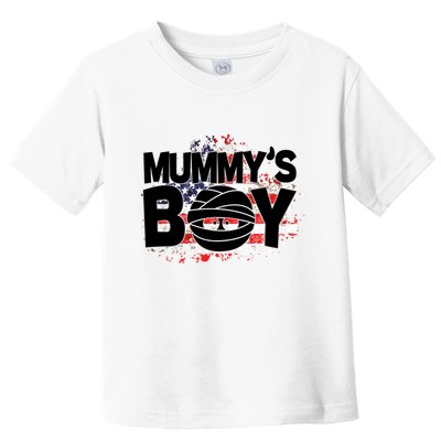 Mummys Boy Cute American Flag Toddler T-Shirt