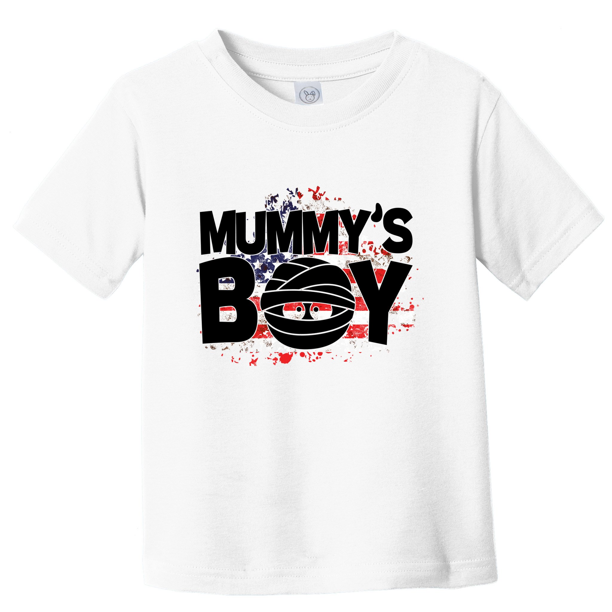 Mummys Boy Cute American Flag Toddler T-Shirt
