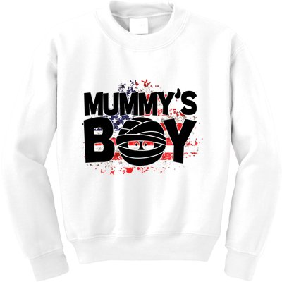 Mummys Boy Cute American Flag Kids Sweatshirt