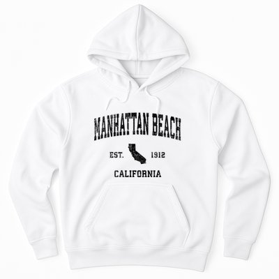 Manhattan Beach California Ca Vintage Established Sports Design Hoodie