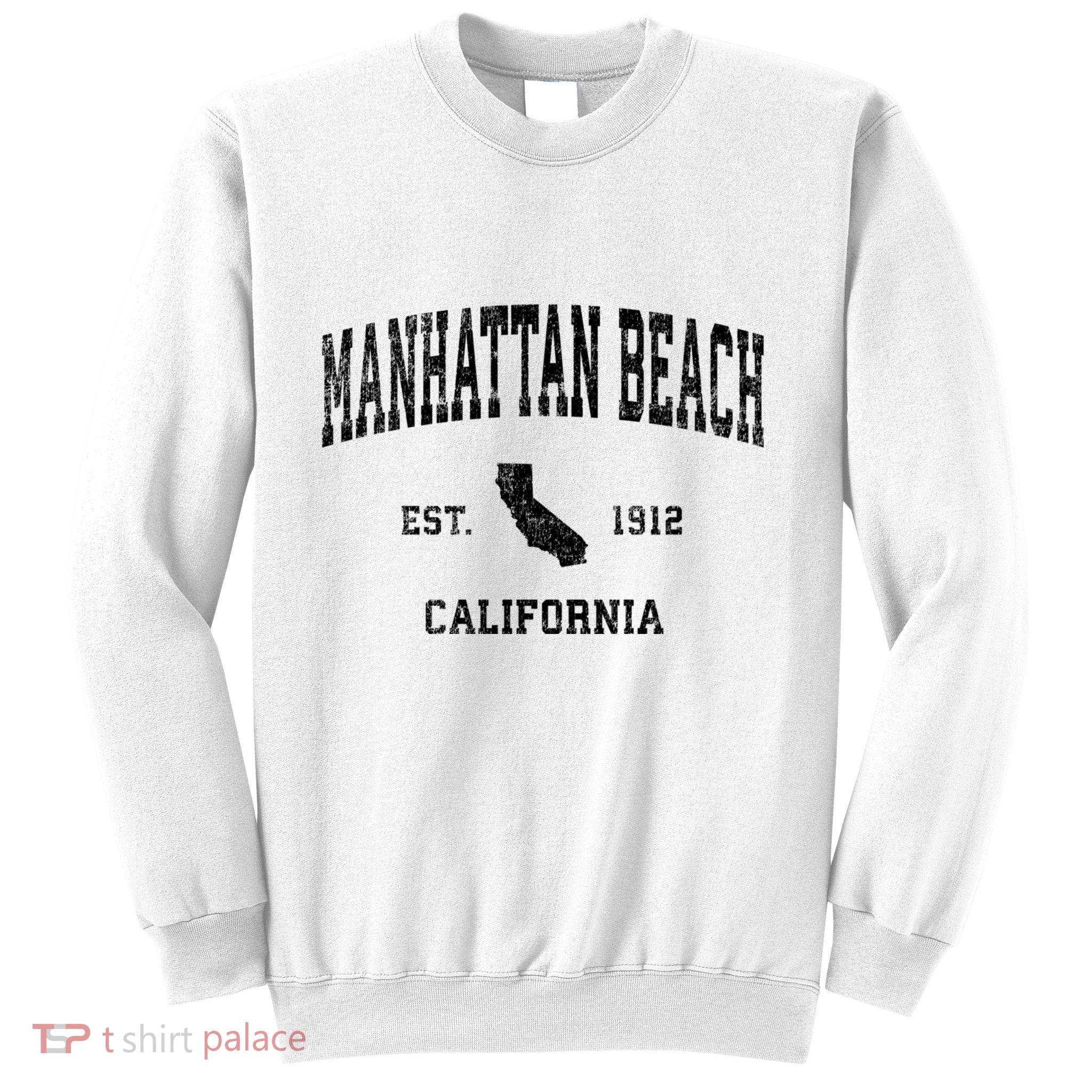 Manhattan Beach California Ca Vintage Established Sports Design Sweatshirt