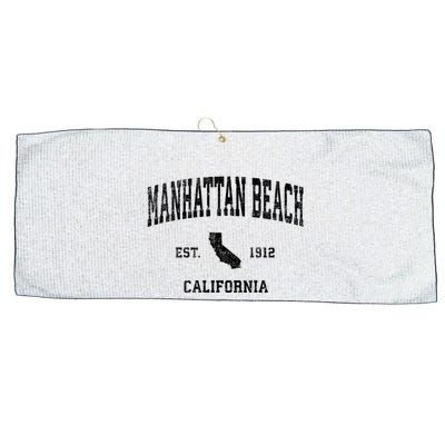 Manhattan Beach California Ca Vintage Established Sports Design Large Microfiber Waffle Golf Towel