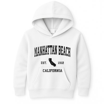 Manhattan Beach California Ca Vintage Established Sports Design Kids Hoodie