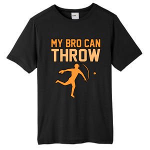 My Bro Can Throw Baseball Player Sports Lover Coach Graphic Great Gift Tall Fusion ChromaSoft Performance T-Shirt