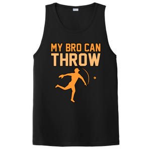 My Bro Can Throw Baseball Player Sports Lover Coach Graphic Great Gift PosiCharge Competitor Tank