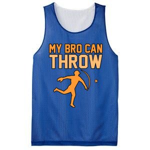 My Bro Can Throw Baseball Player Sports Lover Coach Graphic Great Gift Mesh Reversible Basketball Jersey Tank